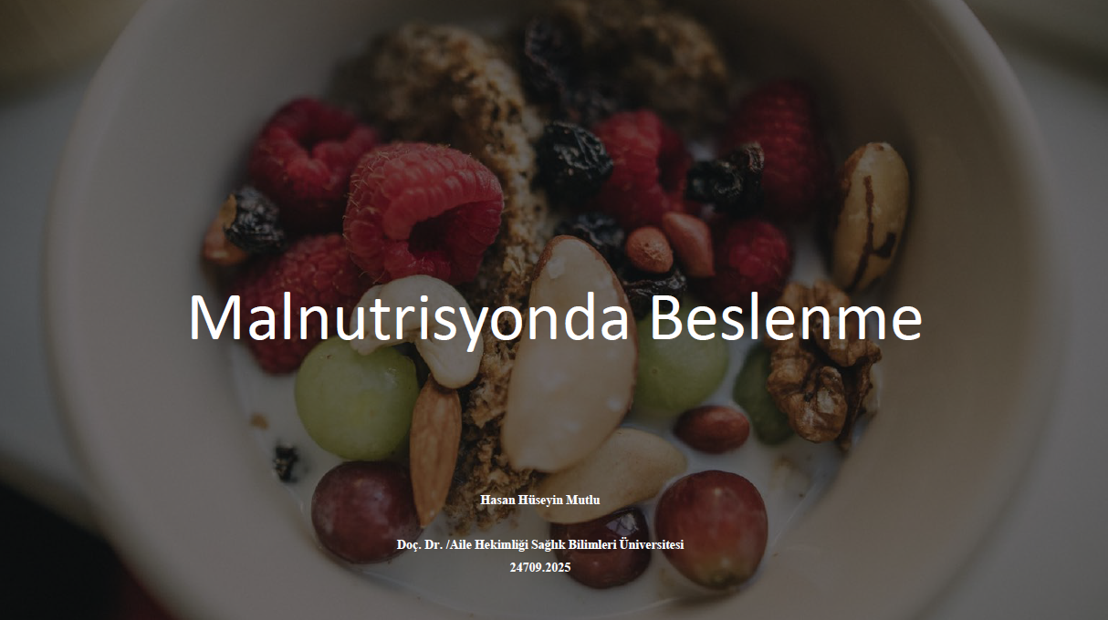 Malnutrisyonda Beslenme